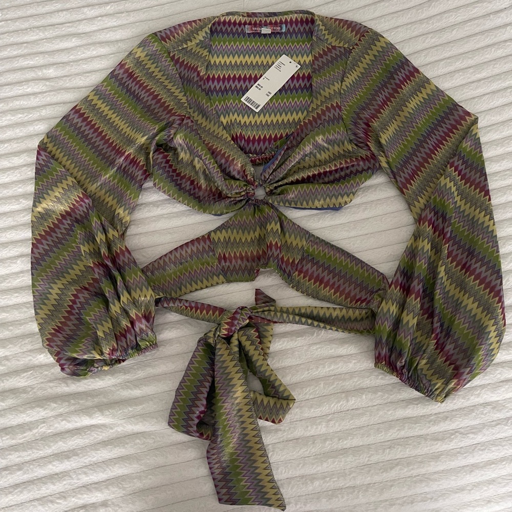 Urban Outfitters Kary Keyhole Tie-back Top - Picture 4 of 6